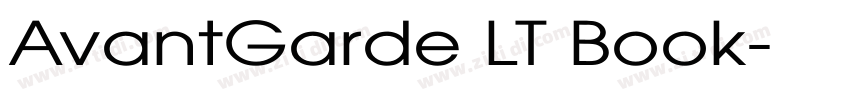 AvantGarde LT Book字体转换